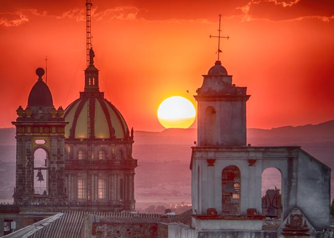 San Miguel at Sunset